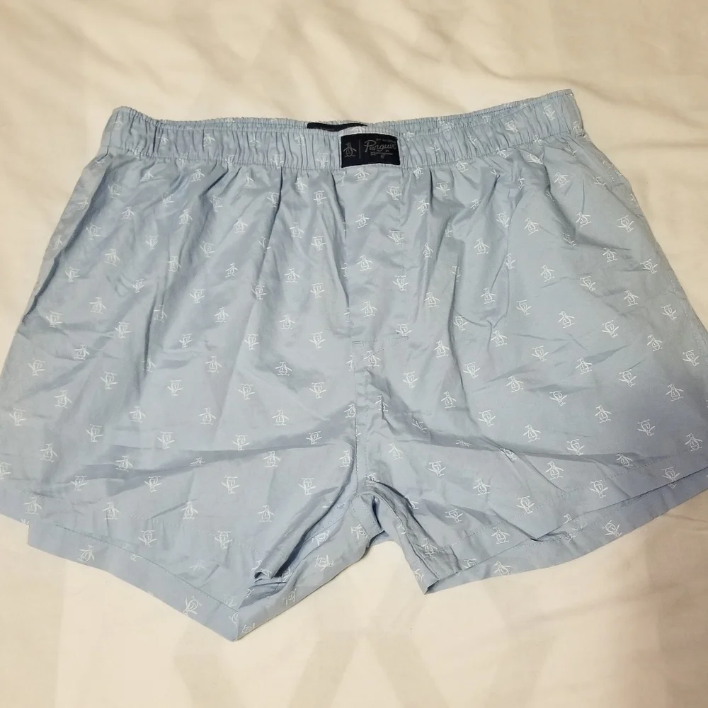 Penguin Men's Boxer Size XL Size Baby Blue
